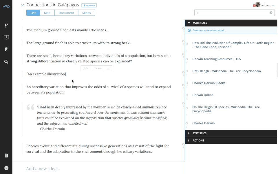 Inline editor