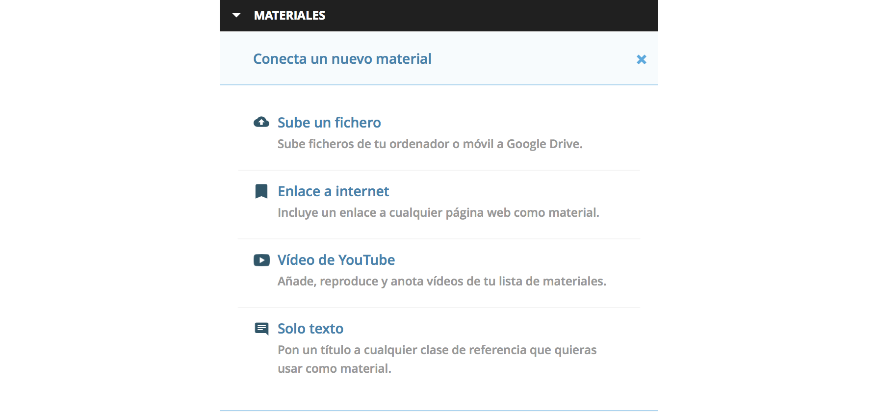 Sube tus ficheros a Spines